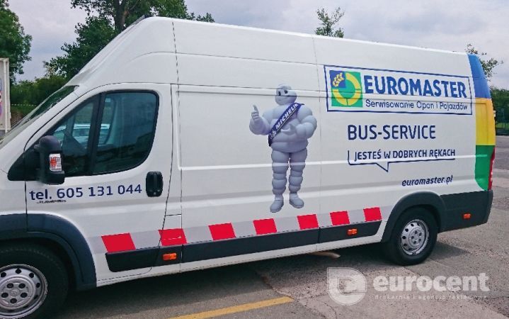 Oklejanie busów firmowych - Eurocent Opole