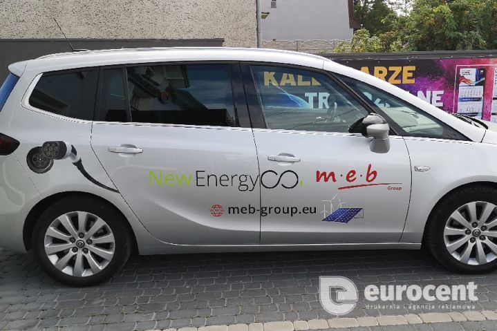 MEB samochód firmowy - wyklejenie Eurocent Opole