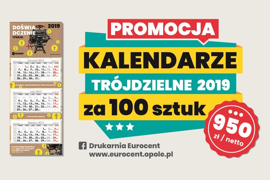 Kalendarze na 2019 rok już dostępne! Opole