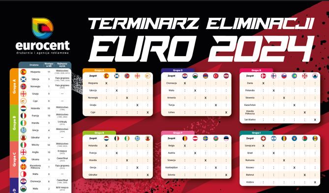 Piłkarski upominek: Terminarz eliminacji EURO 2024 z logo firmy